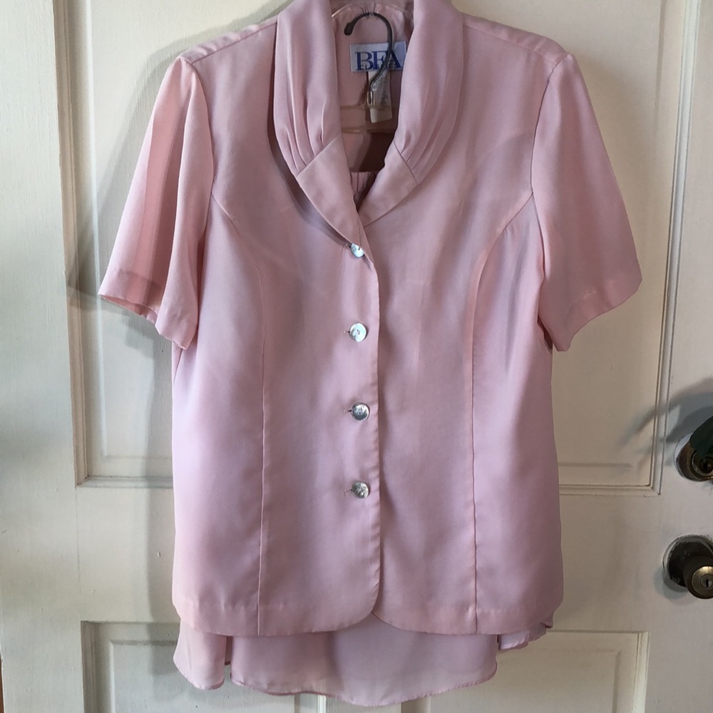 Vtg BFA Light Pink 2-Piece Skirt Set